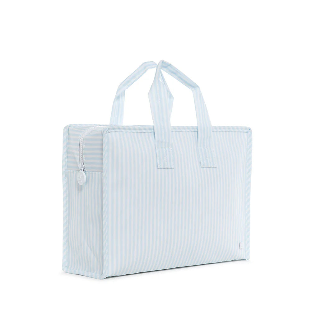 Zip Top Tote in Pimlico Stripe Blue