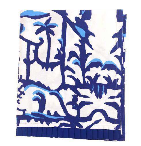 Pagoda Navy Guest Towel by Dana Gibson - The Preppy Bunny