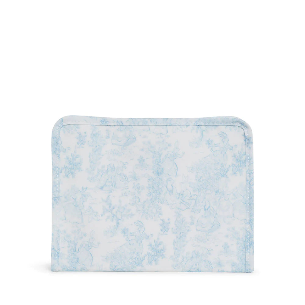 Bunny Toile Blue Roadie Pouch - 2 sizes available