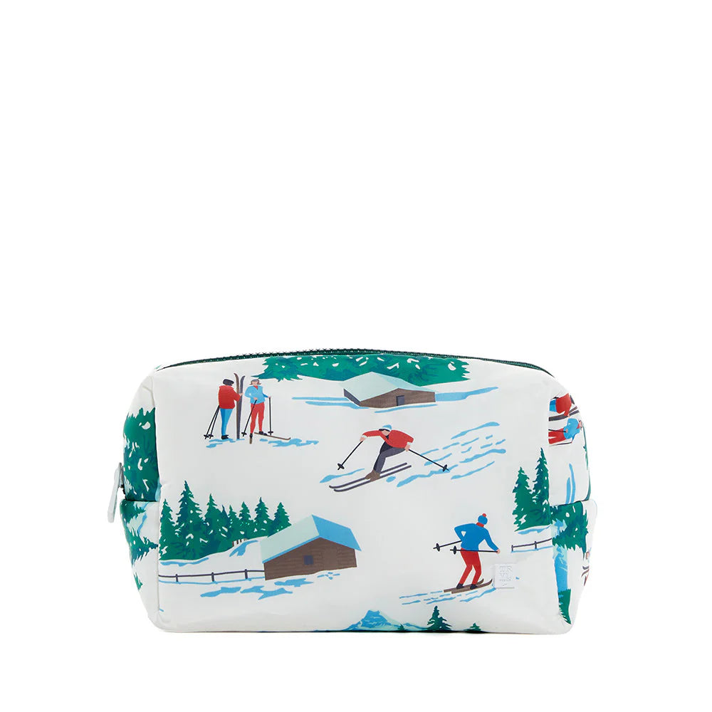 Luxe Ski Puffer Cosmetic Bag in Hit the Slopes