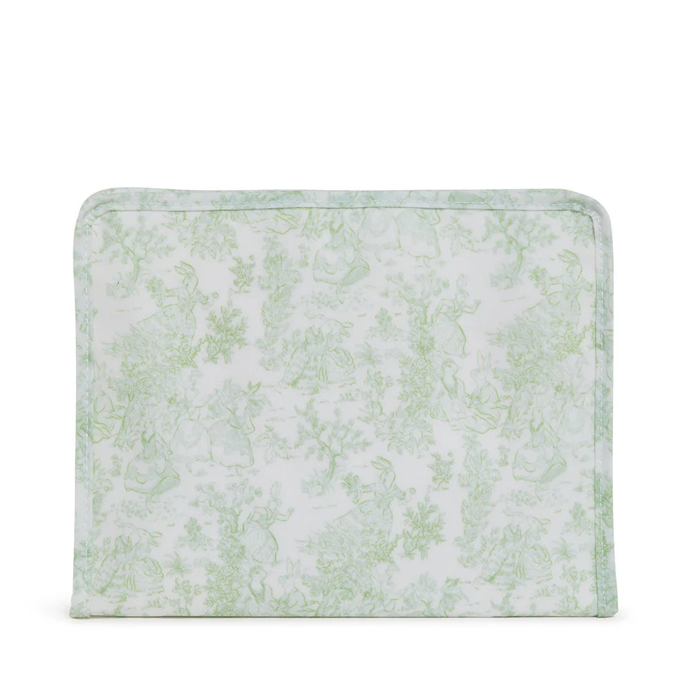 Bunny Toile Green Roadie Pouch - 2 sizes available