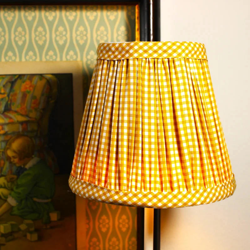 Golden Check Lampshade by Maison Maison Design x Zafferano