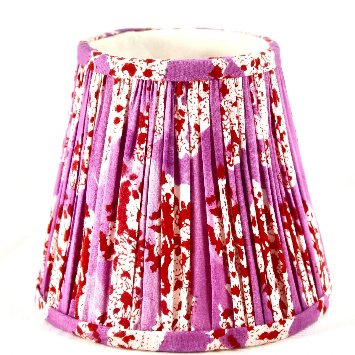 Gathered Fabric Lampshade - Empire in Paisley and Love x Zafferano - The Preppy Bunny