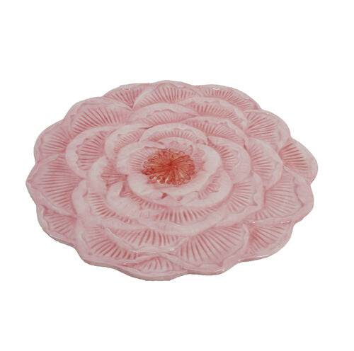 Pink Peony Plate 10" - The Preppy Bunny