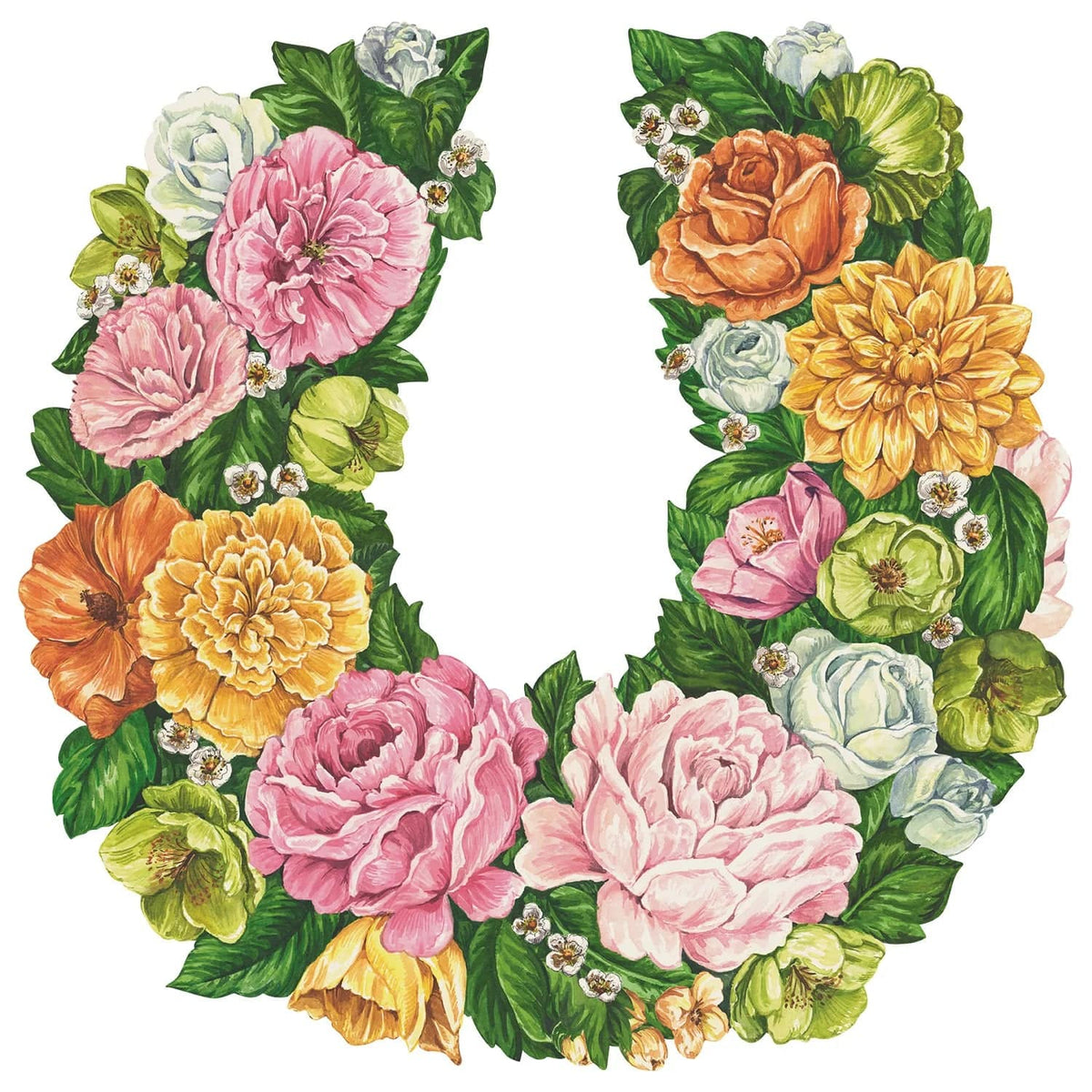 Die-Cut Derby Wreath Placemats - The Preppy Bunny