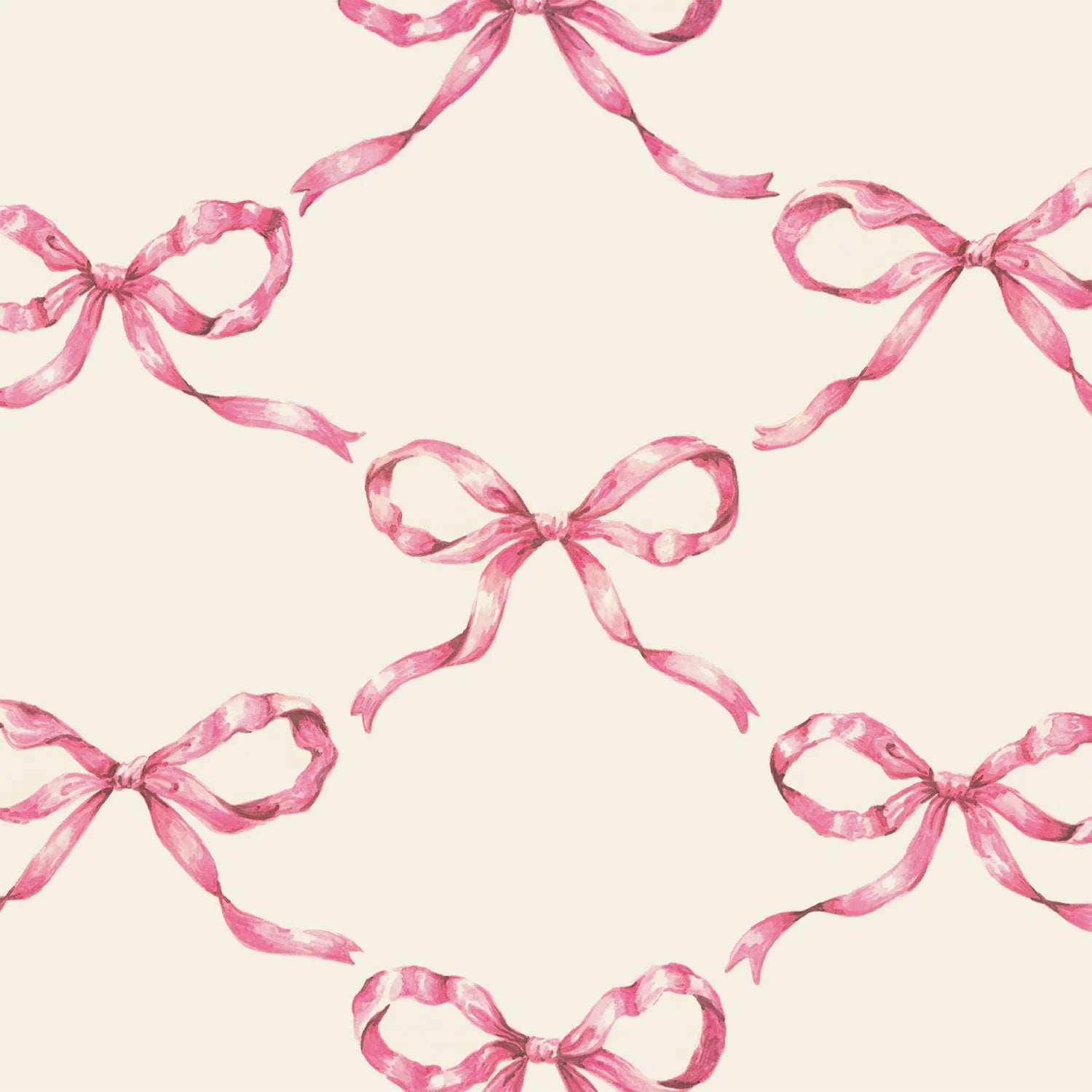 Pink Bow Lattice Cocktail Napkins - The Preppy Bunny