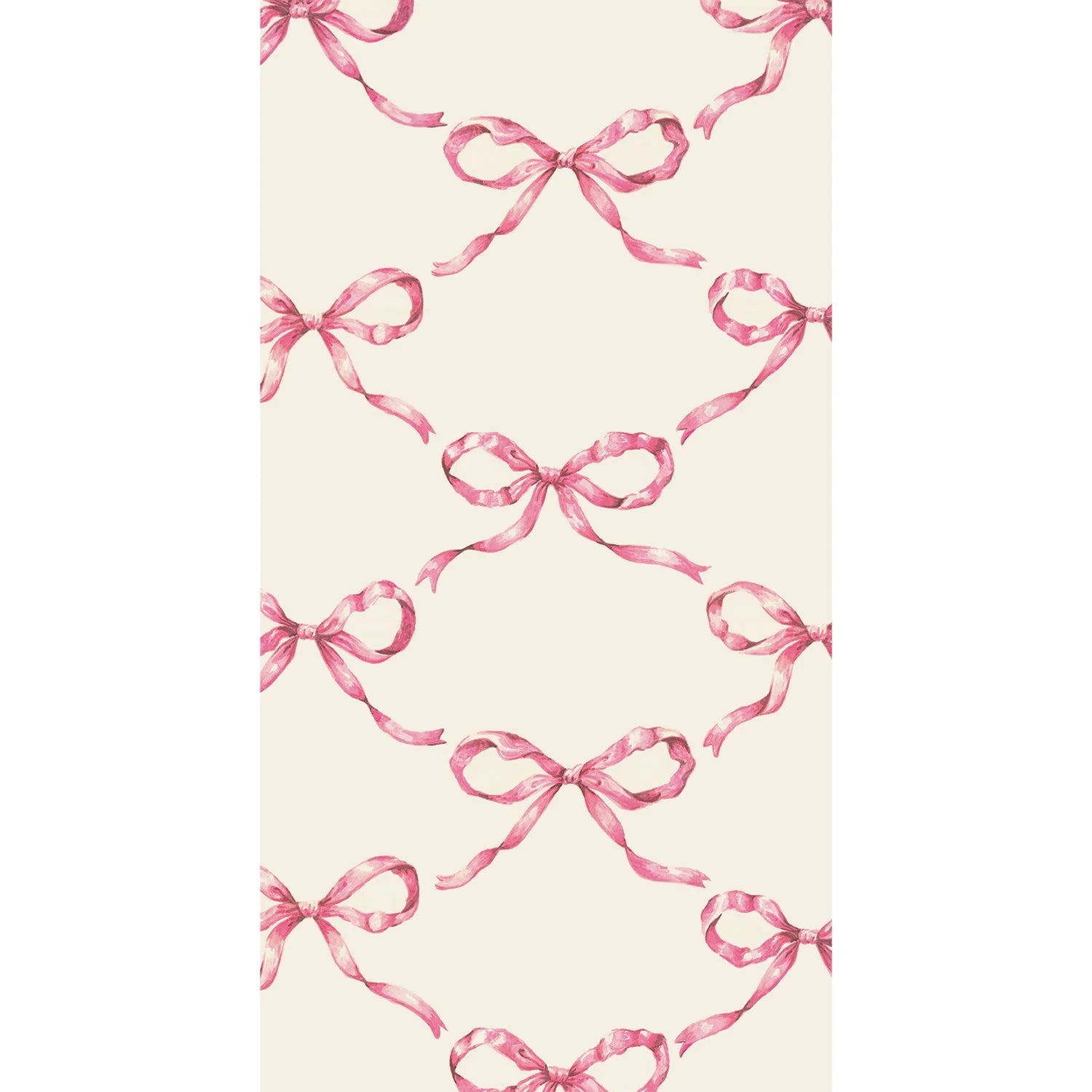Pink Bow Lattice Guest Napkins - The Preppy Bunny
