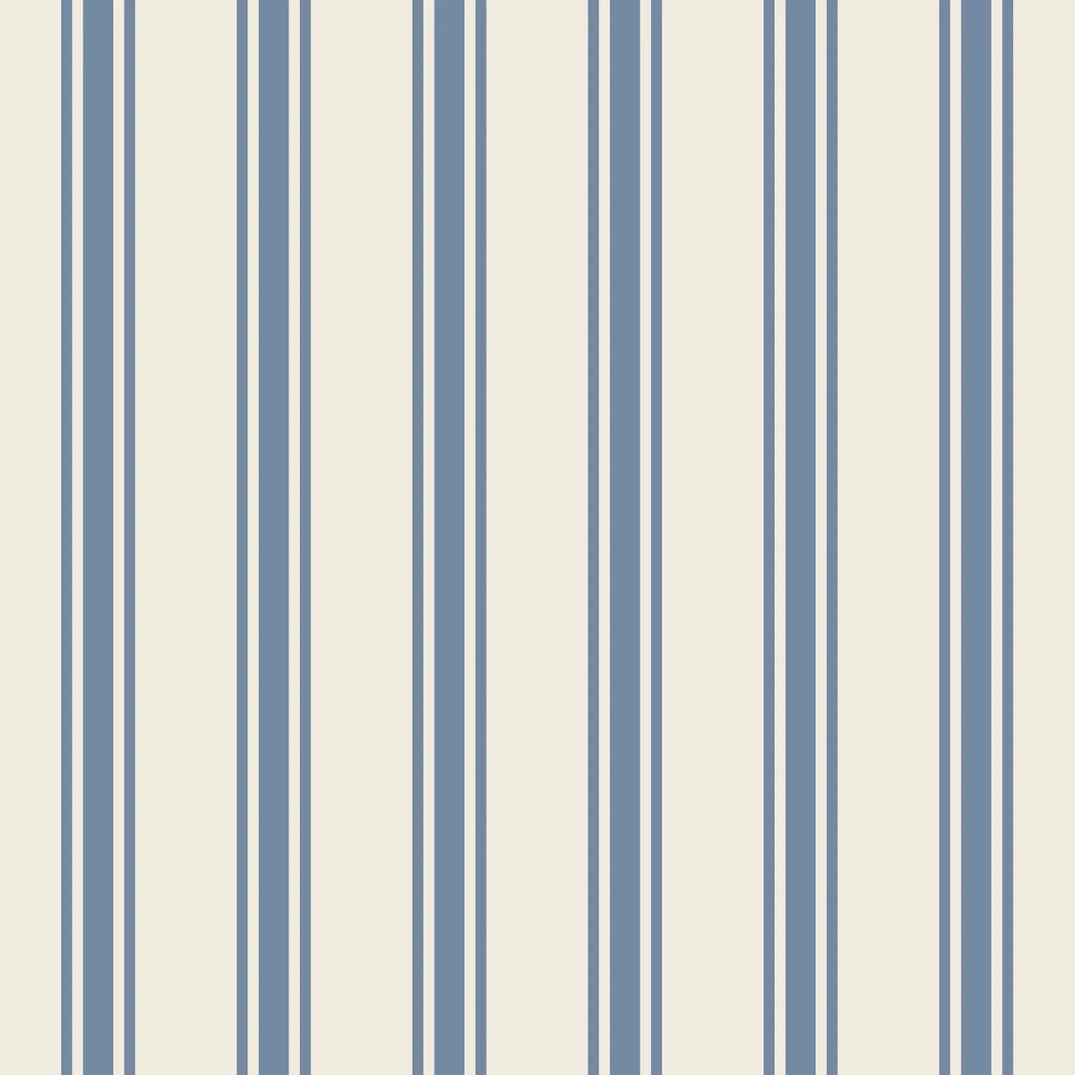 Cornflower Blue Linen Stripe Cocktail Napkins - The Preppy Bunny