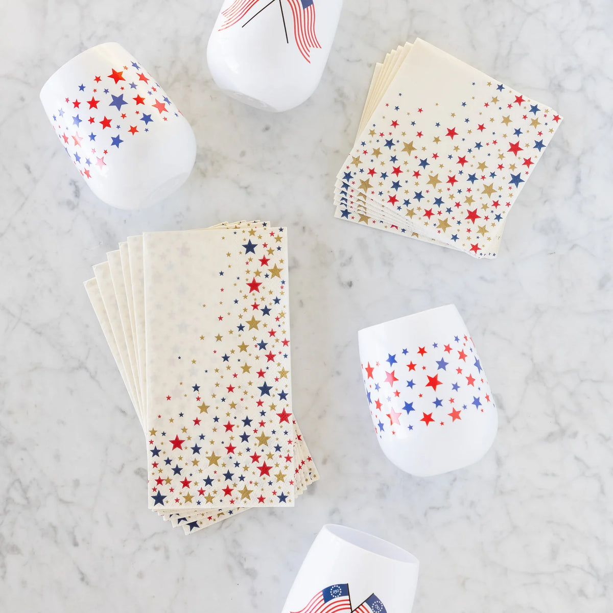 Star-Spangled Cocktail Napkins - The Preppy Bunny