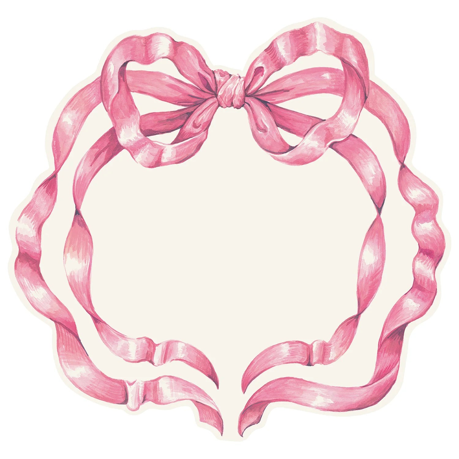 Die-cut Pink Bow Placemats - The Preppy Bunny