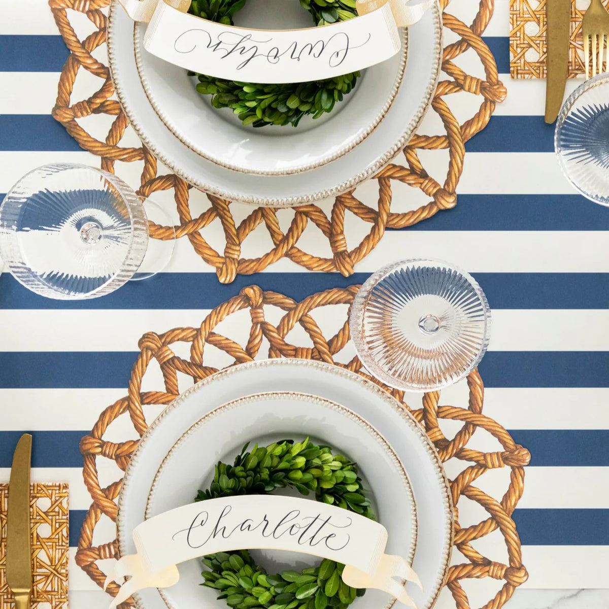 Navy Classic Stripe Runner - The Preppy Bunny