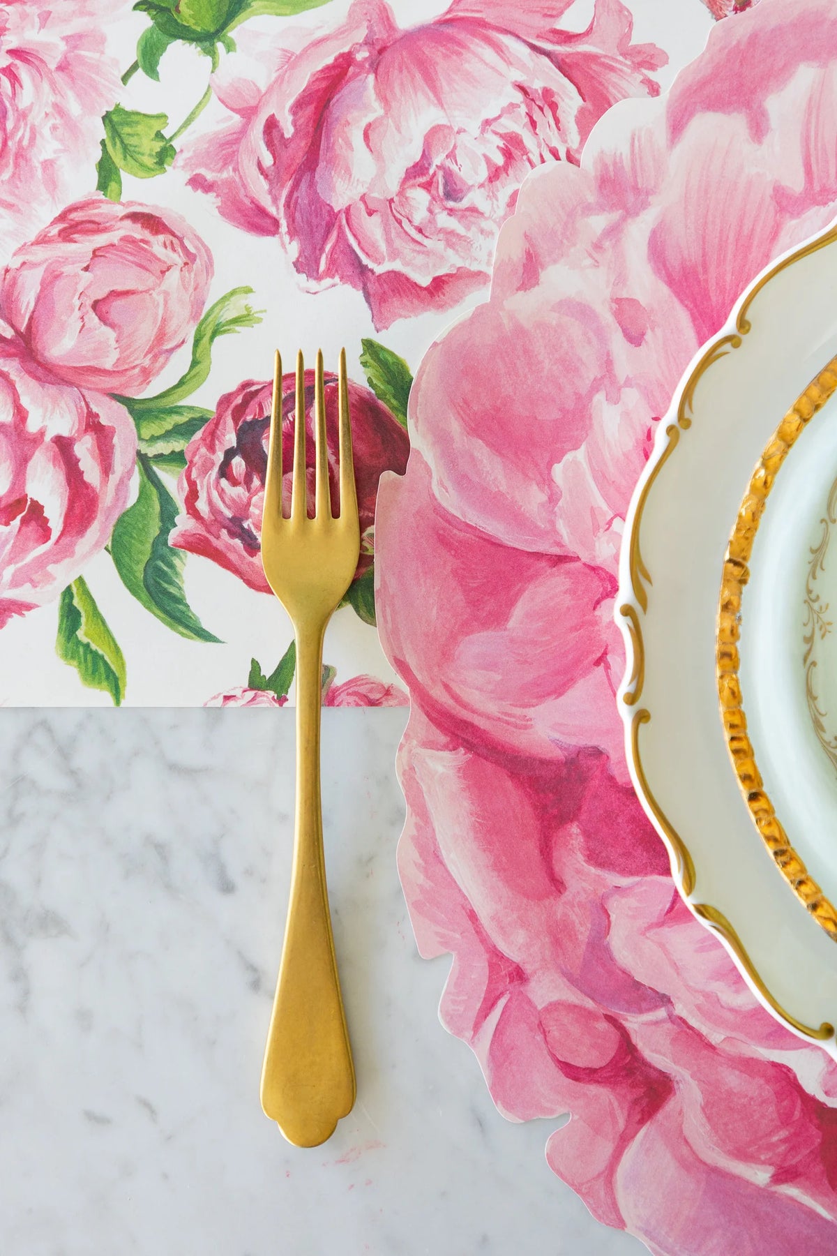 Die-cut Peony Placemats - The Preppy Bunny