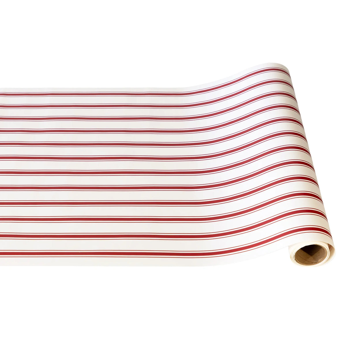 Red Linen Stripe Table Runner - The Preppy Bunny