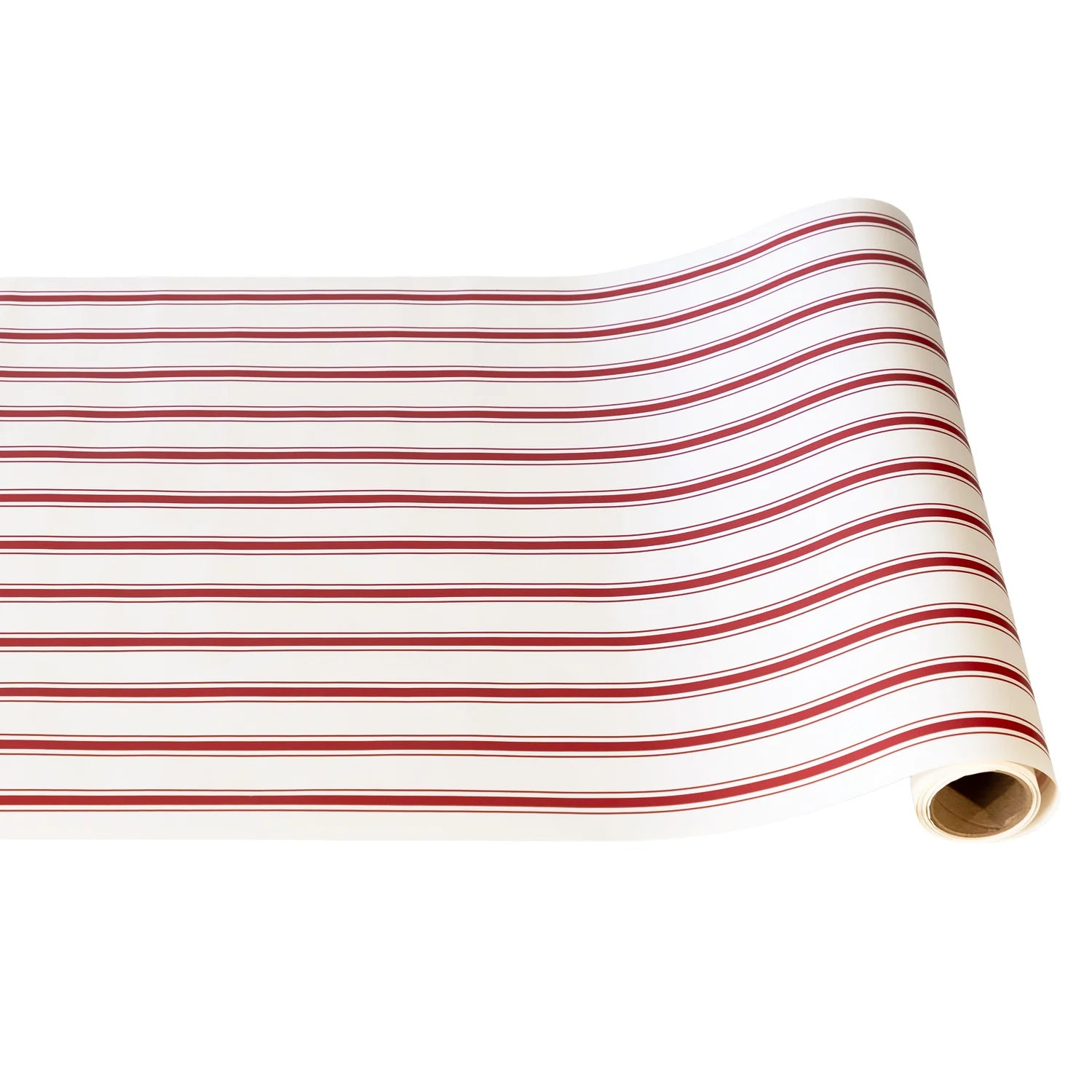 Red Linen Stripe Table Runner - The Preppy Bunny