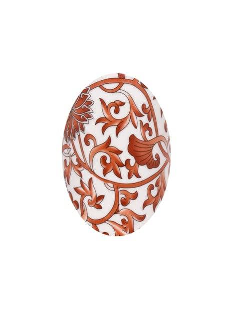 Porcelain Pencil Holder Vase - Orange Floral - The Preppy Bunny