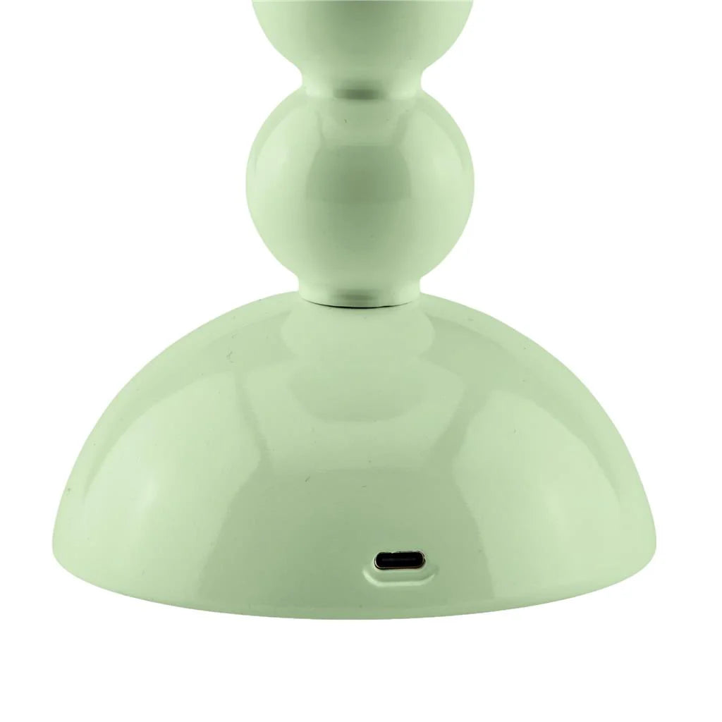 Sage Lacquer Rechargeable Bobbin LED Lamp - The Preppy Bunny
