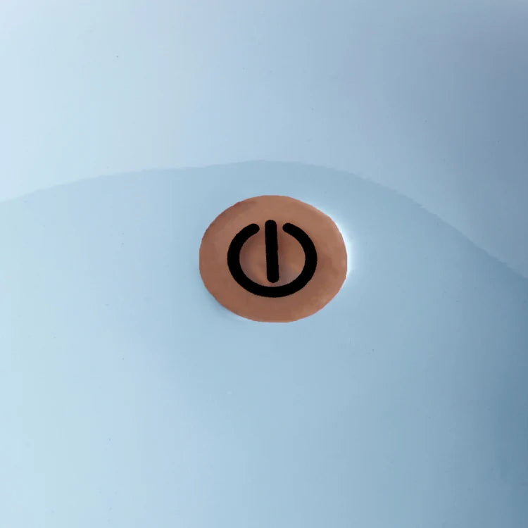 Pale Denim Lacquer Rechargeable Bobbin LED Lamp - The Preppy Bunny