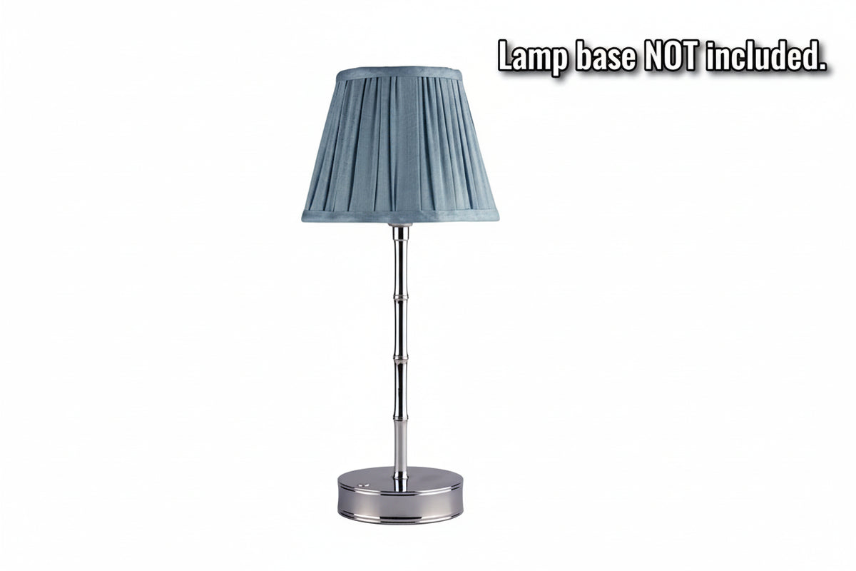 Chambray Blue Scallop Lampshade - 6" - The Preppy Bunny