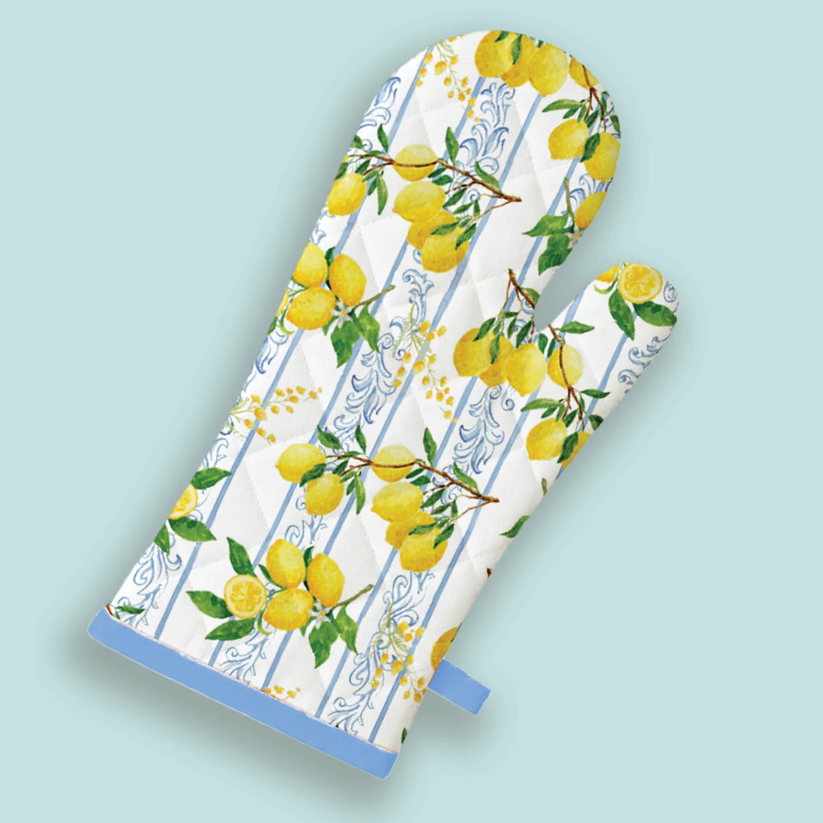 Oven Mitt | Lemon Pattern - The Preppy Bunny
