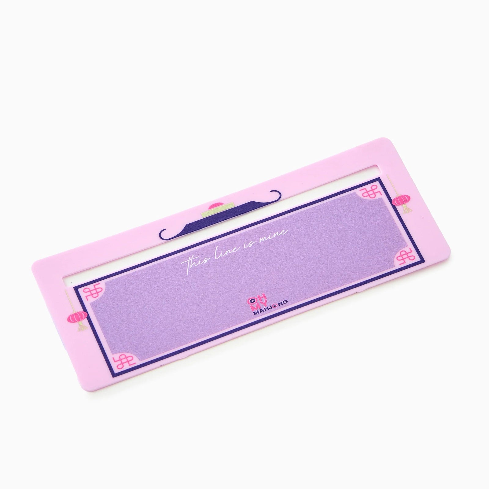 Lilac Line Finder for Mahjong Card - The Preppy Bunny