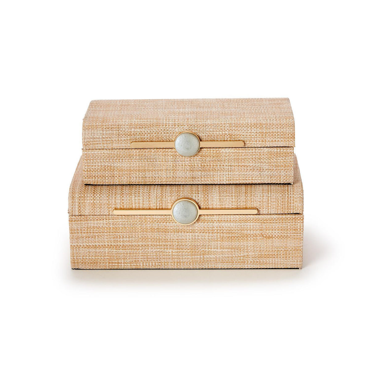 Monaco Natural Grass Decorative Box - The Preppy Bunny