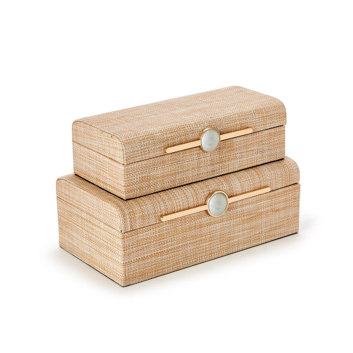 Monaco Natural Grass Decorative Box - The Preppy Bunny