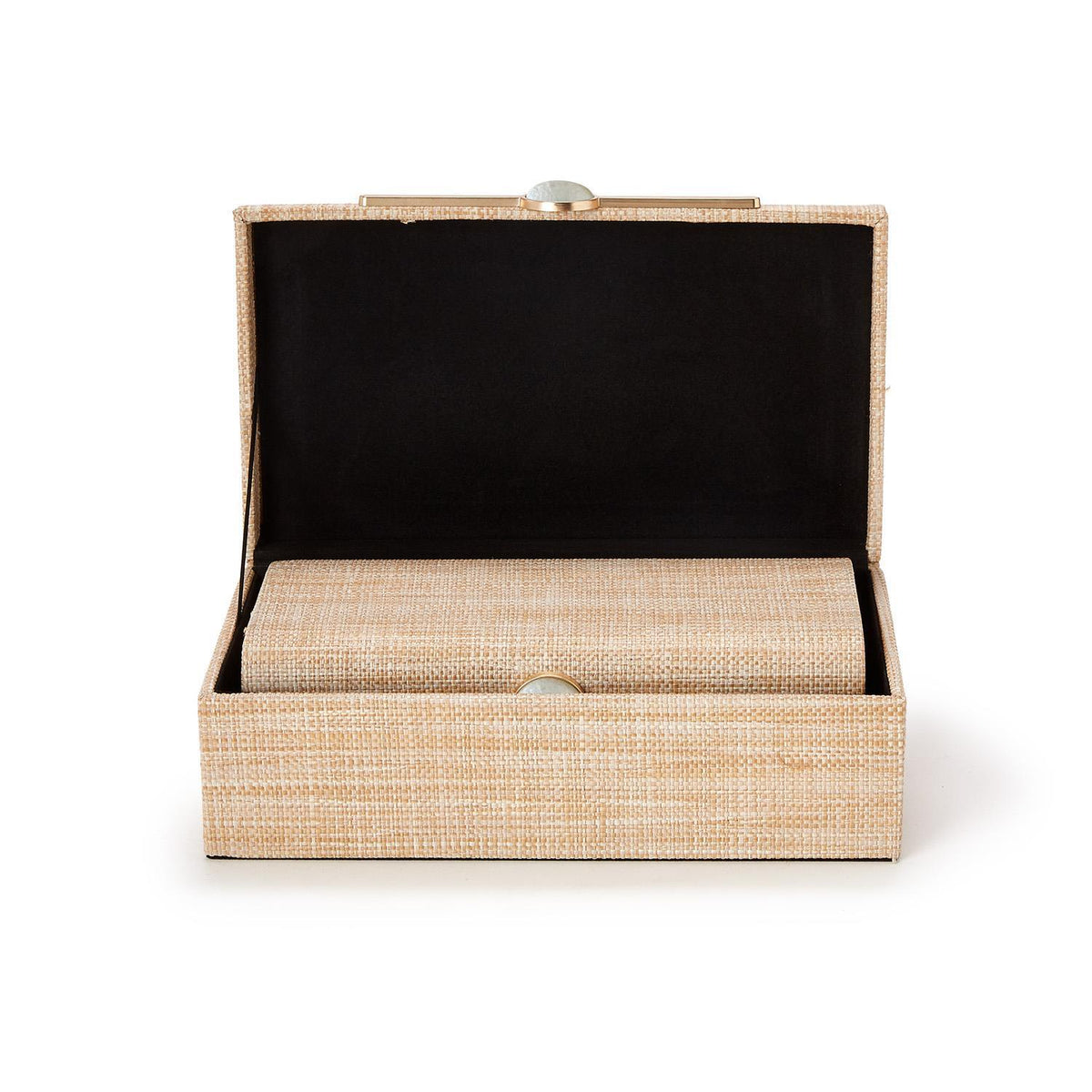Monaco Natural Grass Decorative Box - The Preppy Bunny