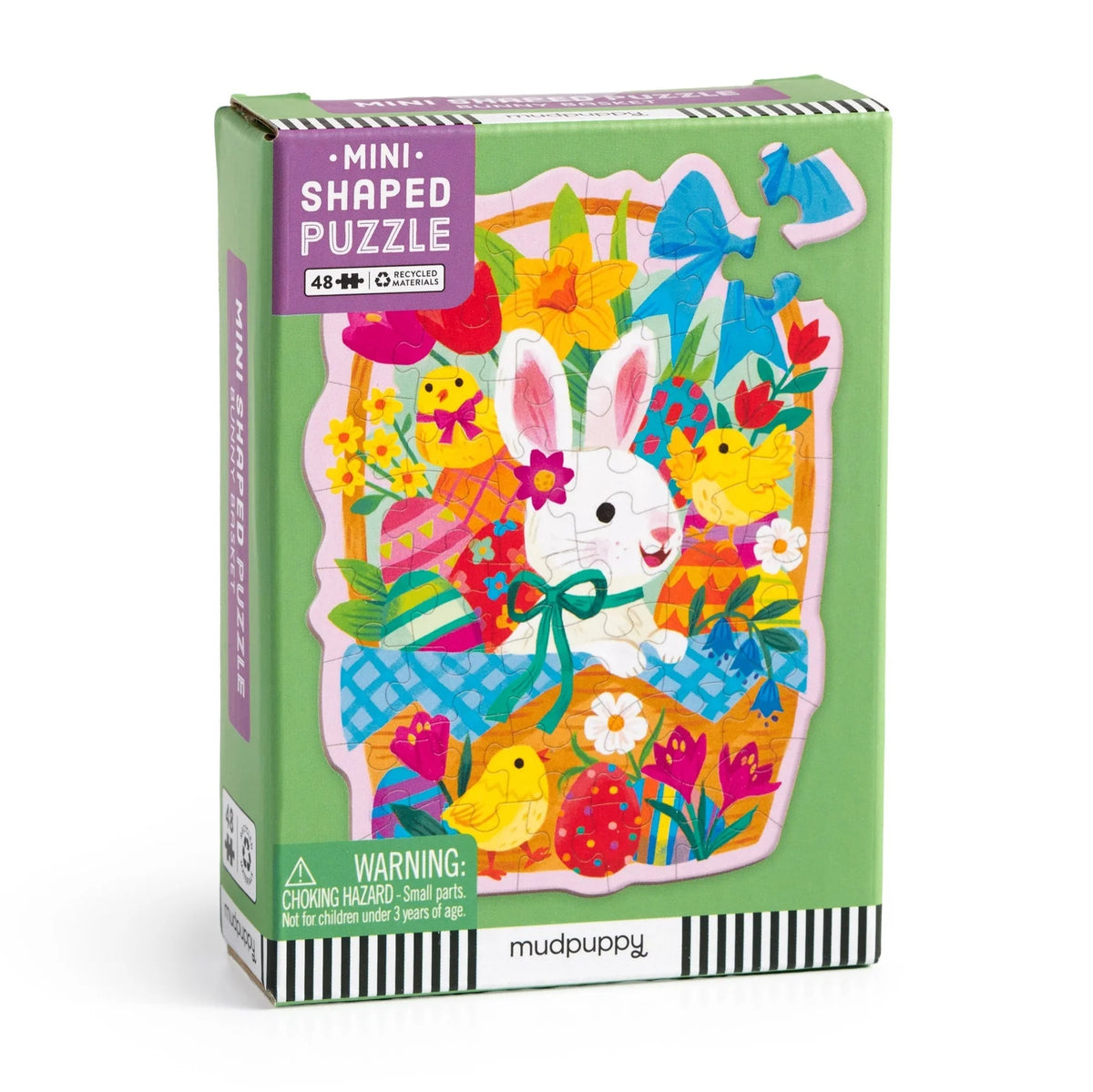 Bunny Basket 48 Piece Mini Shaped Puzzle - The Preppy Bunny