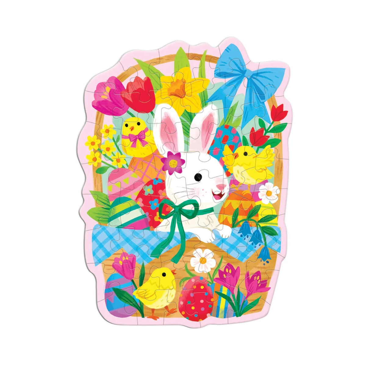 Bunny Basket 48 Piece Mini Shaped Puzzle - The Preppy Bunny