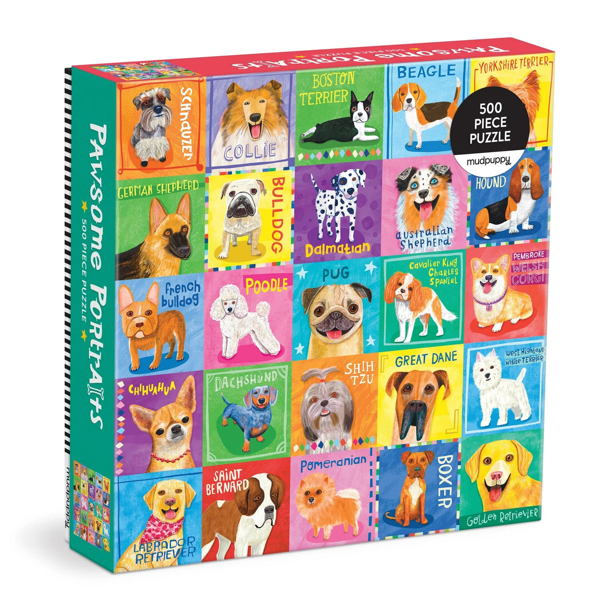 Pawsome Portraits 500 Piece Puzzle