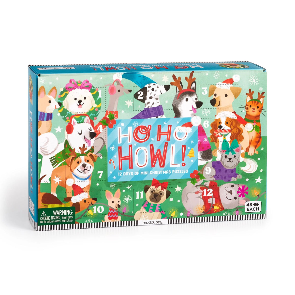 Ho Ho Howl! Countdown Puzzle Set - The Preppy Bunny