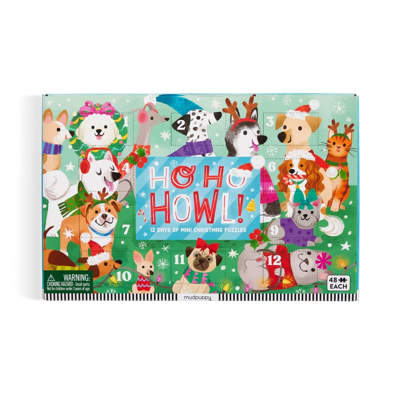Ho Ho Howl! Countdown Puzzle Set - The Preppy Bunny