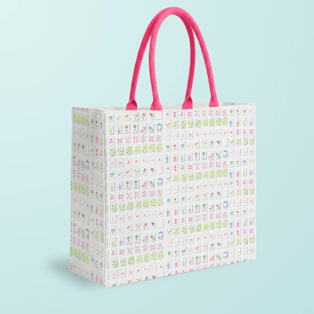 Mahjong Tiles Tote Bag - The Preppy Bunny