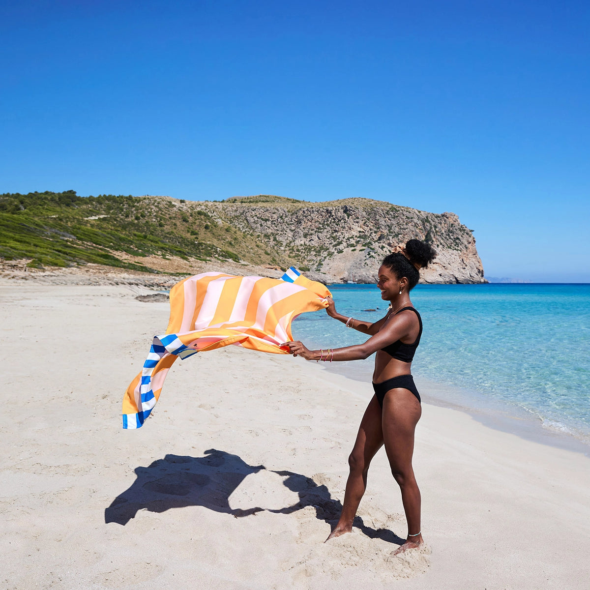 Quick Dry Beach Towel in Mellow Yellow - 2 sizes - The Preppy Bunny