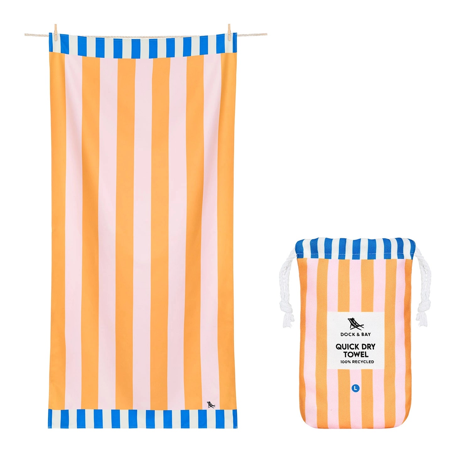 Quick Dry Beach Towel in Mellow Yellow - 2 sizes - The Preppy Bunny