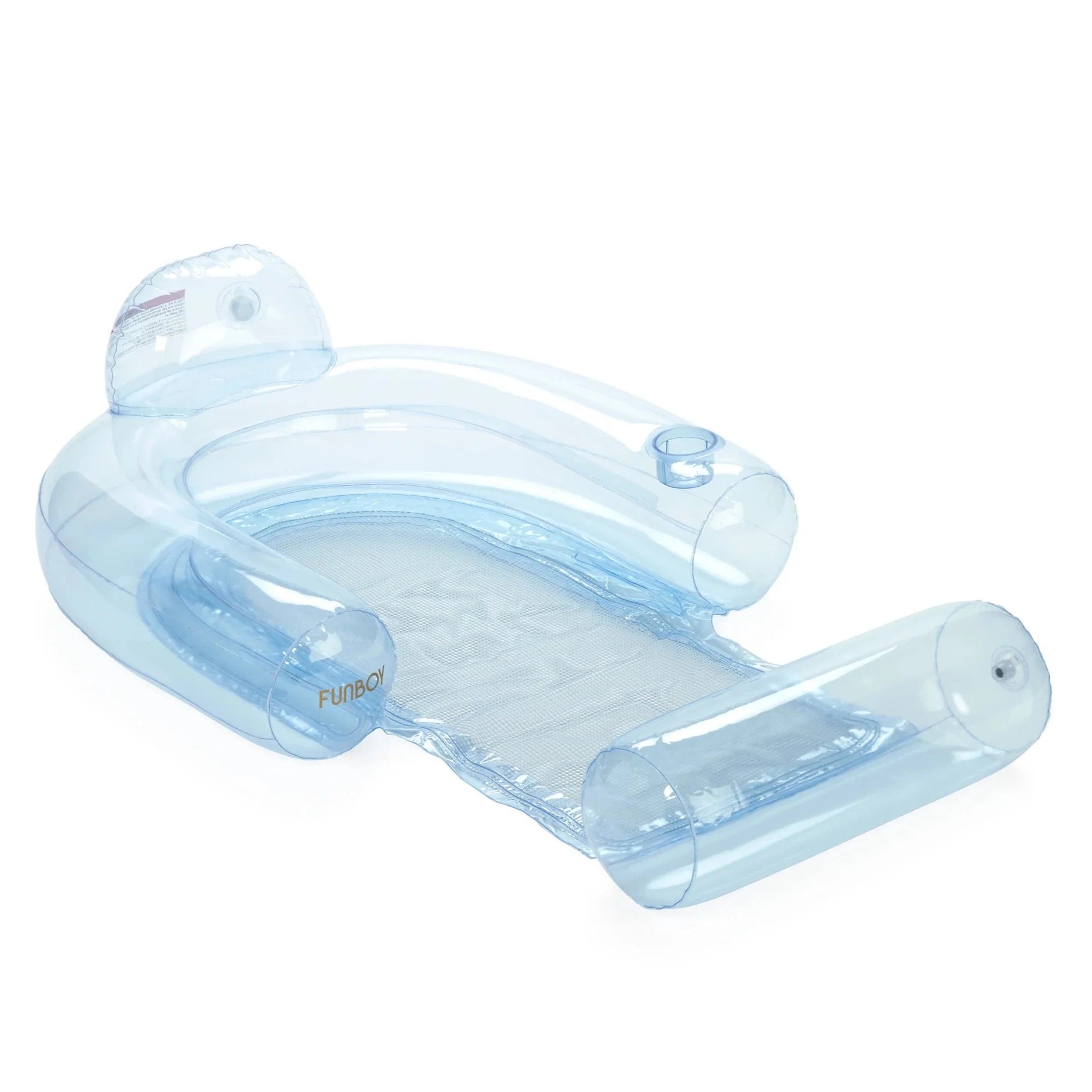Clear Blue Mesh Chair Pool Float - The Preppy Bunny