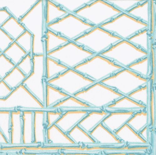 Bamboo Screen Robin's Egg Paper Luncheon Napkins - The Preppy Bunny