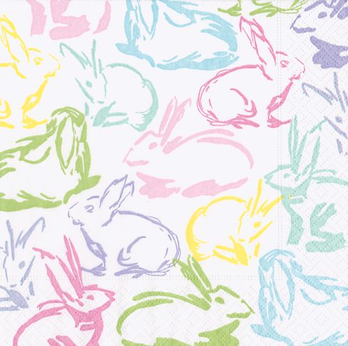 Hip Hop Bunnies Paper Luncheon Napkins - The Preppy Bunny