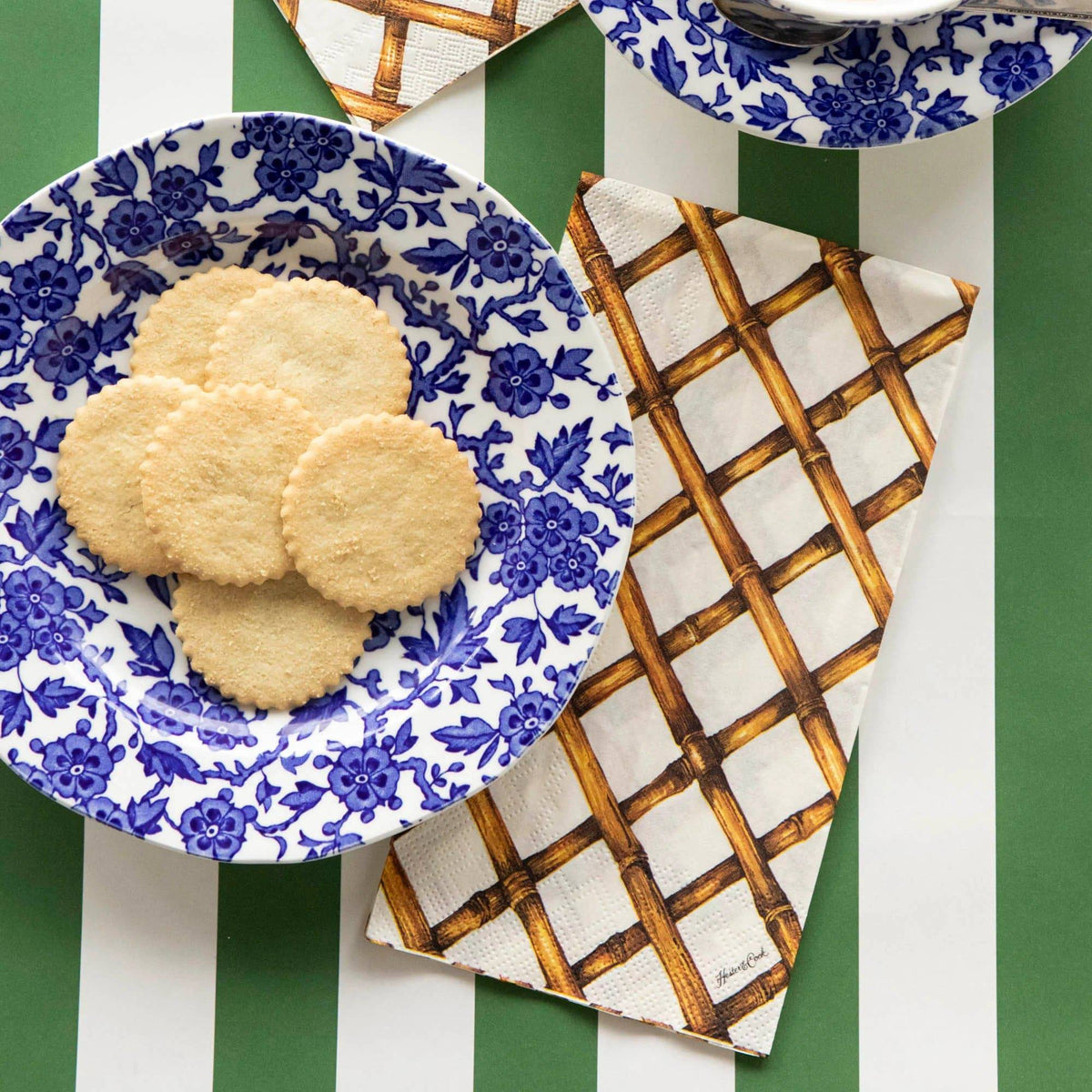 Bamboo Lattice Paper Guest Napkin - The Preppy Bunny