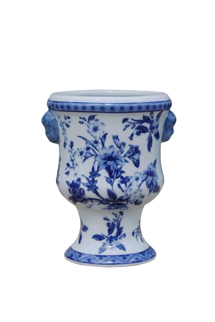Porcelain Blue &amp; White Vase - The Preppy Bunny