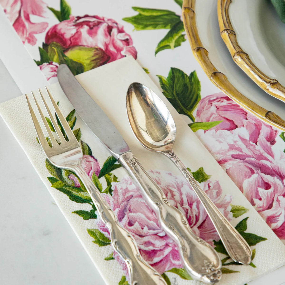 Peony Guest Napkins - The Preppy Bunny