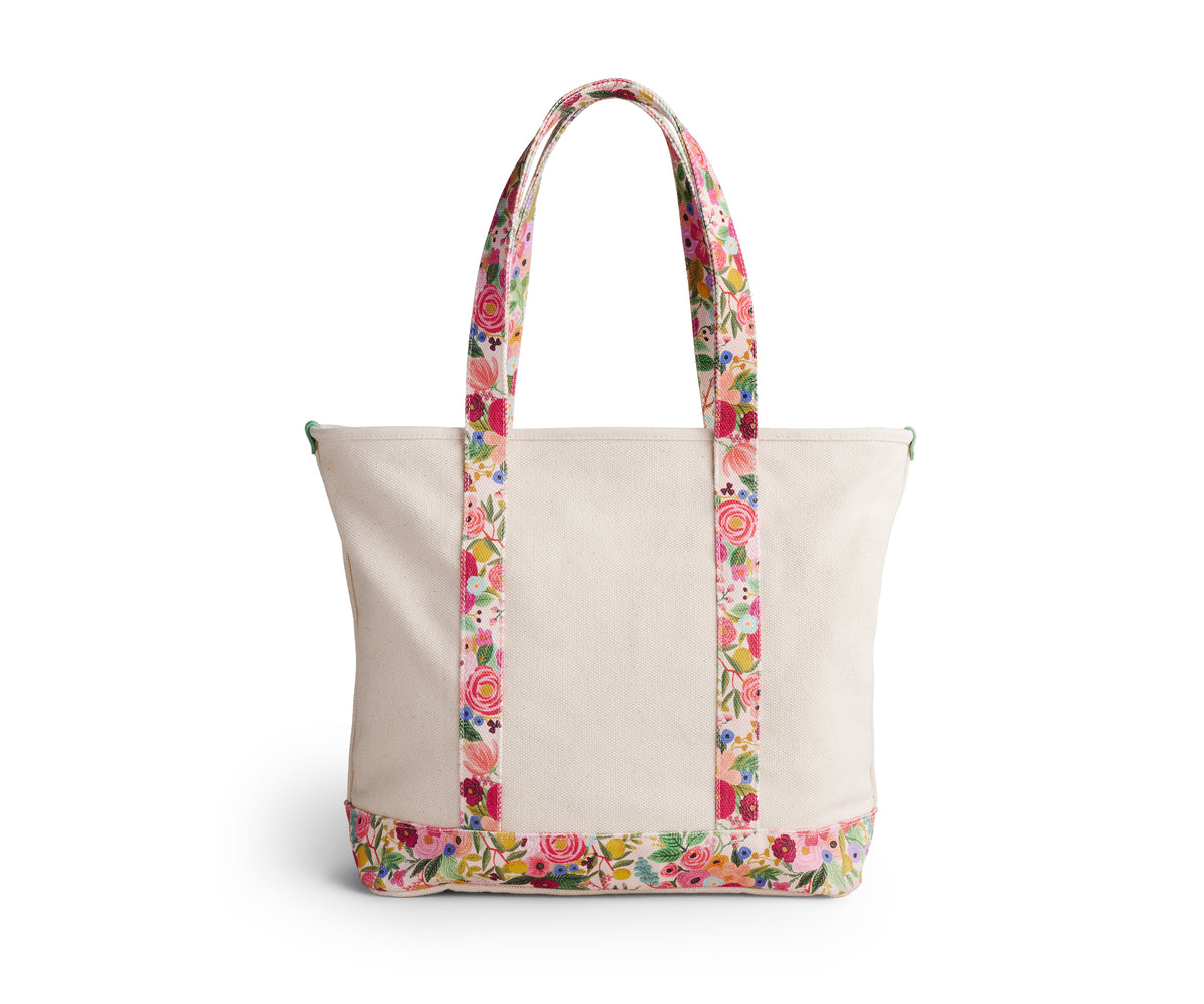 Garden Party Canvas Carry All - The Preppy Bunny