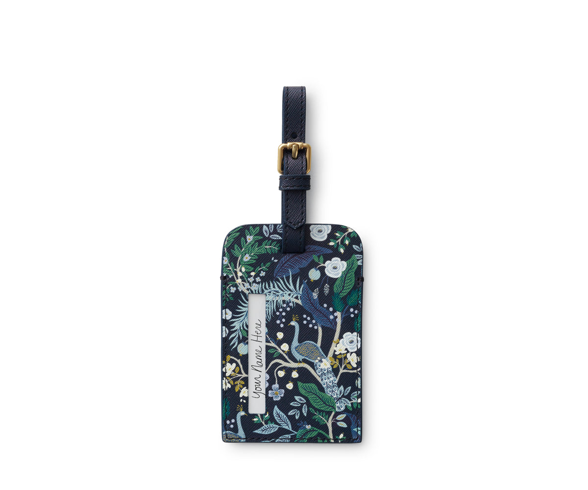 Peacock Luggage Tag - The Preppy Bunny