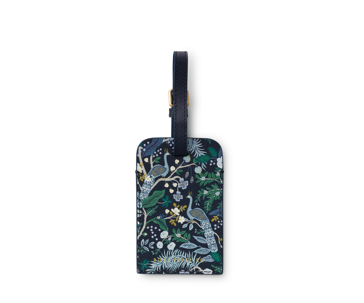 Peacock Luggage Tag - The Preppy Bunny