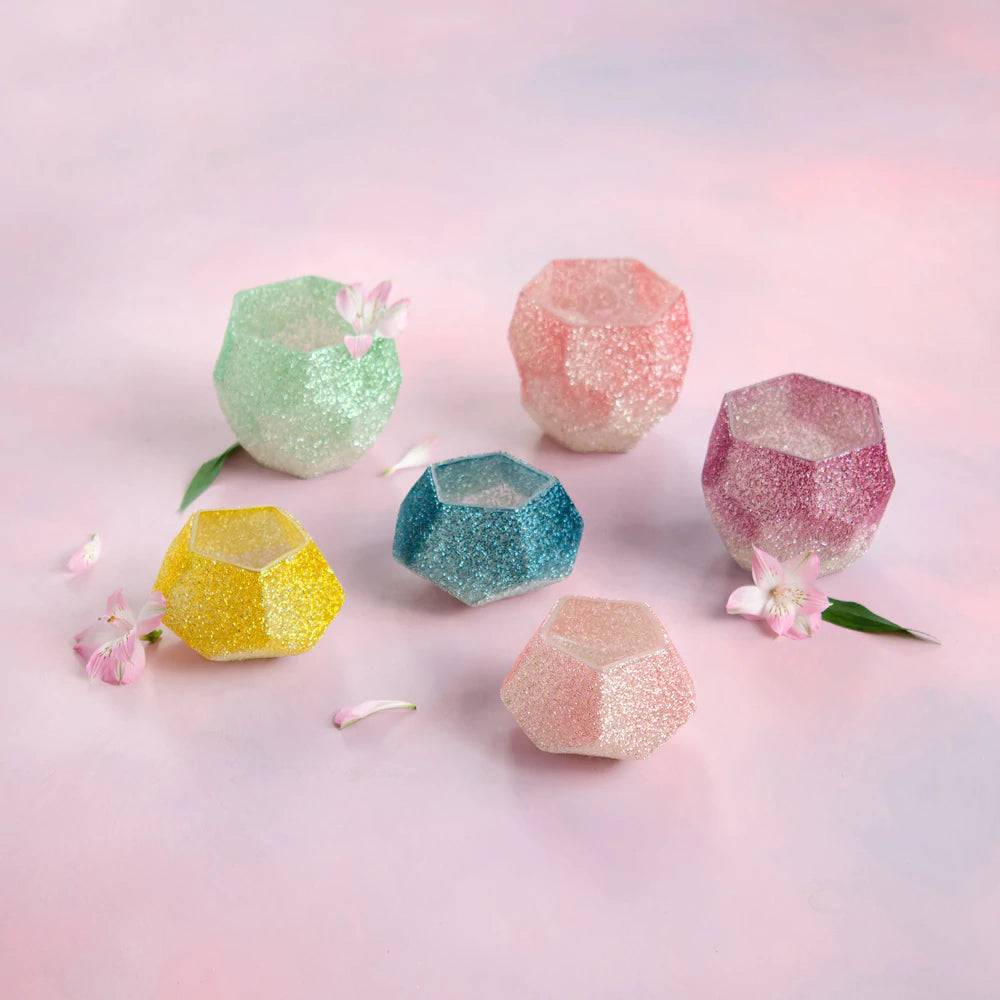 Faceted Glitter Votives - 2 Sizes Available - The Preppy Bunny