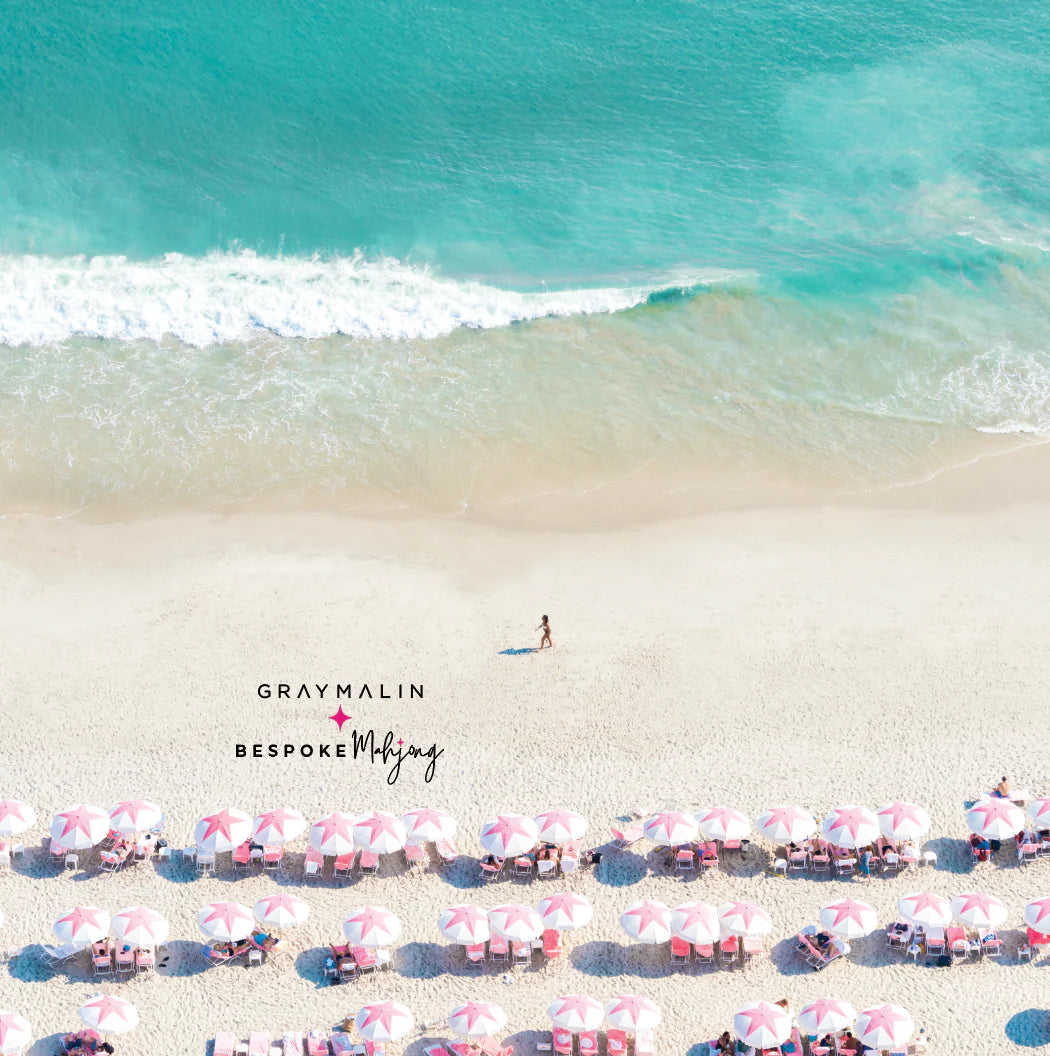 Bespoke X Gray Malin DOUBLE-SIDED MAT | Double the Fun/Gray Malin Beach Club Mat - The Preppy Bunny