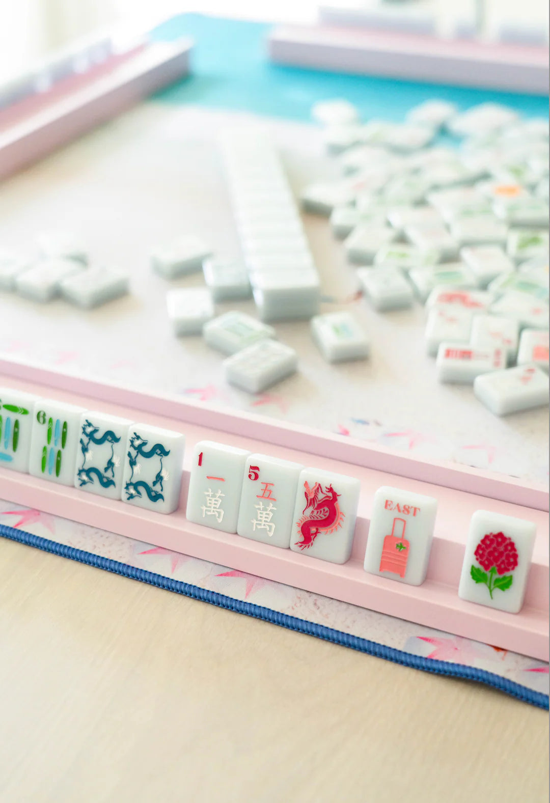 Bespoke X Gray Malin Beach Club Mahjong Tiles - Ocean Blue - The Preppy Bunny