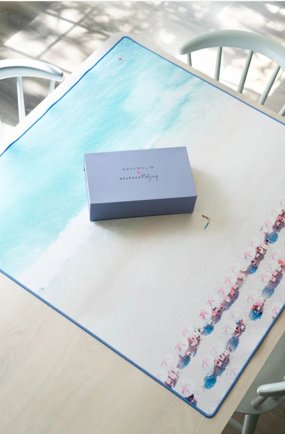 Bespoke X Gray Malin DOUBLE-SIDED MAT | Double the Fun/Gray Malin Beach Club Mat - The Preppy Bunny