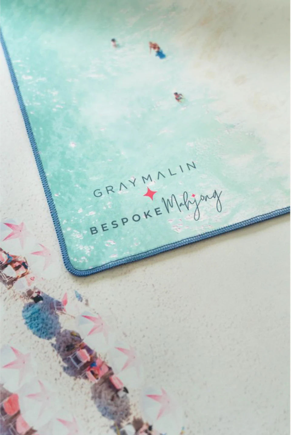 Bespoke X Gray Malin DOUBLE-SIDED MAT | Double the Fun/Gray Malin Beach Club Mat - The Preppy Bunny