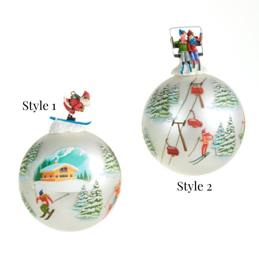 Ski Ornament - 2 styles - The Preppy Bunny